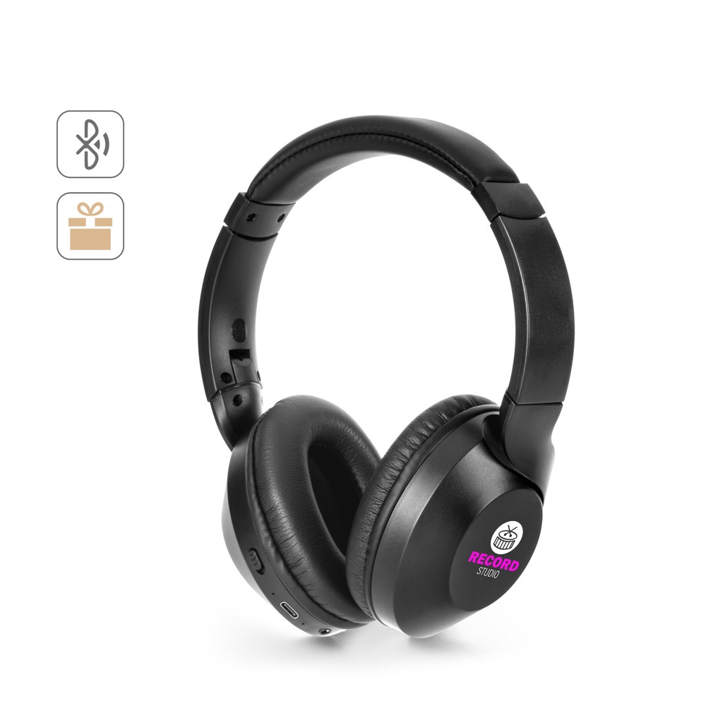 HENDRIX. Cuffie wireless pieghevoli con 20 ore di autonomia in ABS riciclato (100% rABS)
