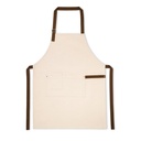 HOLM. Grembiule in canvas di cotone 100% (320 g/m²) con dettagli in metallo