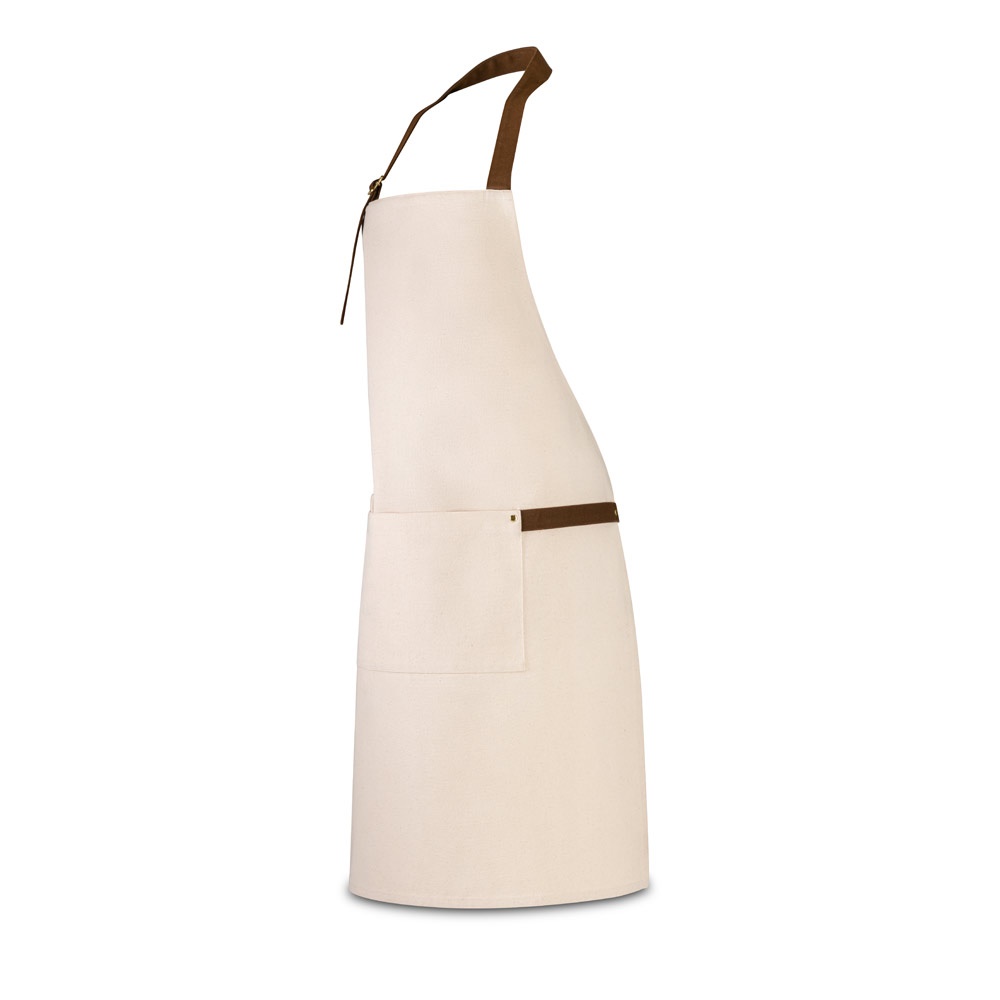 HOLM. Grembiule in canvas di cotone 100% (320 g/m²) con dettagli in metallo