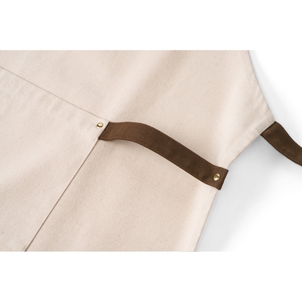 HOLM. Grembiule in canvas di cotone 100% (320 g/m²) con dettagli in metallo
