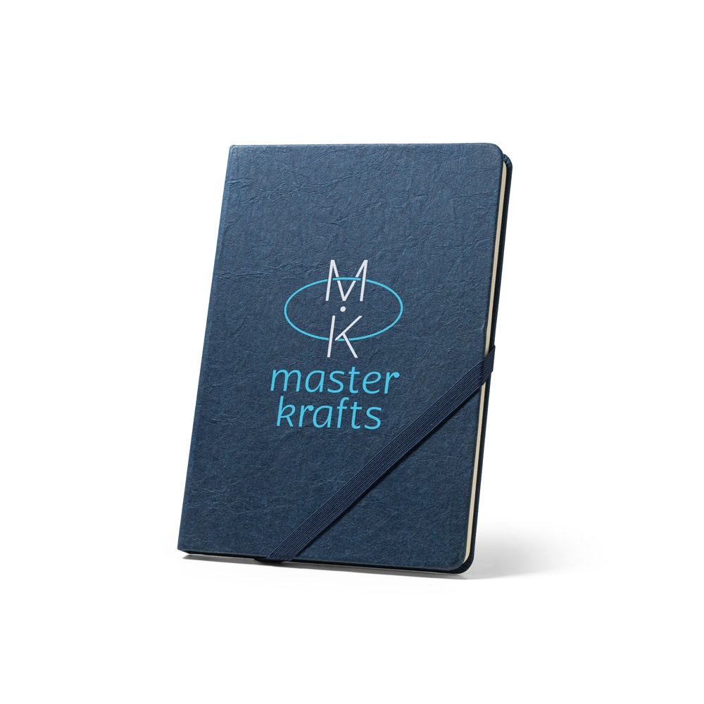 HUXLEY. Block notes A5 con copertina rigida, realizzato in carta resistente all'acqua