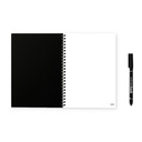 INFINITEBOOK PLAIN A5. Infinitebook con copertina flessibile e 15 pagine bianche stile lavagna bianca