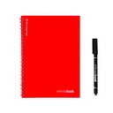INFINITEBOOK PLAIN A5. Infinitebook con copertina flessibile e 15 pagine bianche stile lavagna bianca