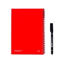 INFINITEBOOK PLAIN A5. Infinitebook con copertina flessibile e 15 pagine bianche stile lavagna bianca