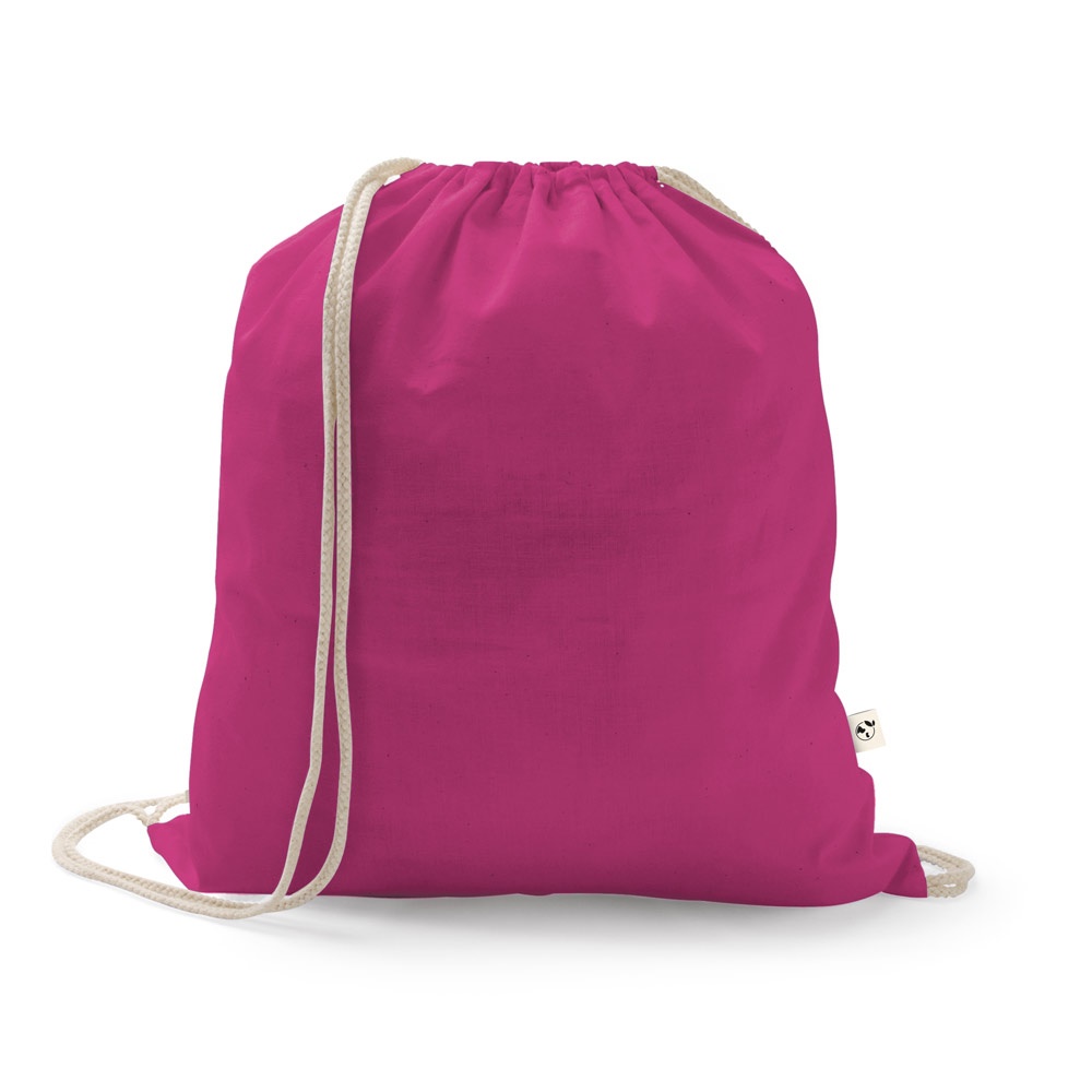 ISTANBUL. Zaino a sacca in cotone riciclato (70%), poliestere (30% rPET) (150 g/m²)