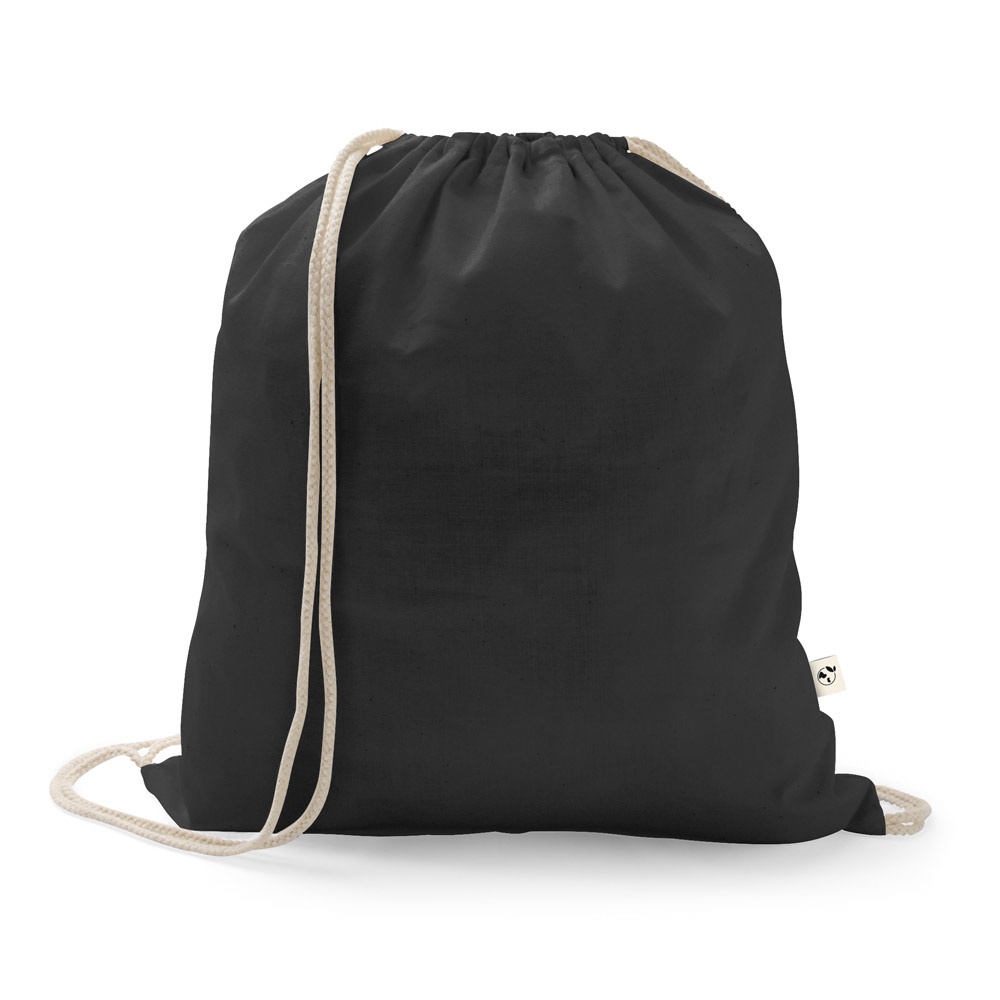 ISTANBUL. Zaino a sacca in cotone riciclato (70%), poliestere (30% rPET) (150 g/m²)