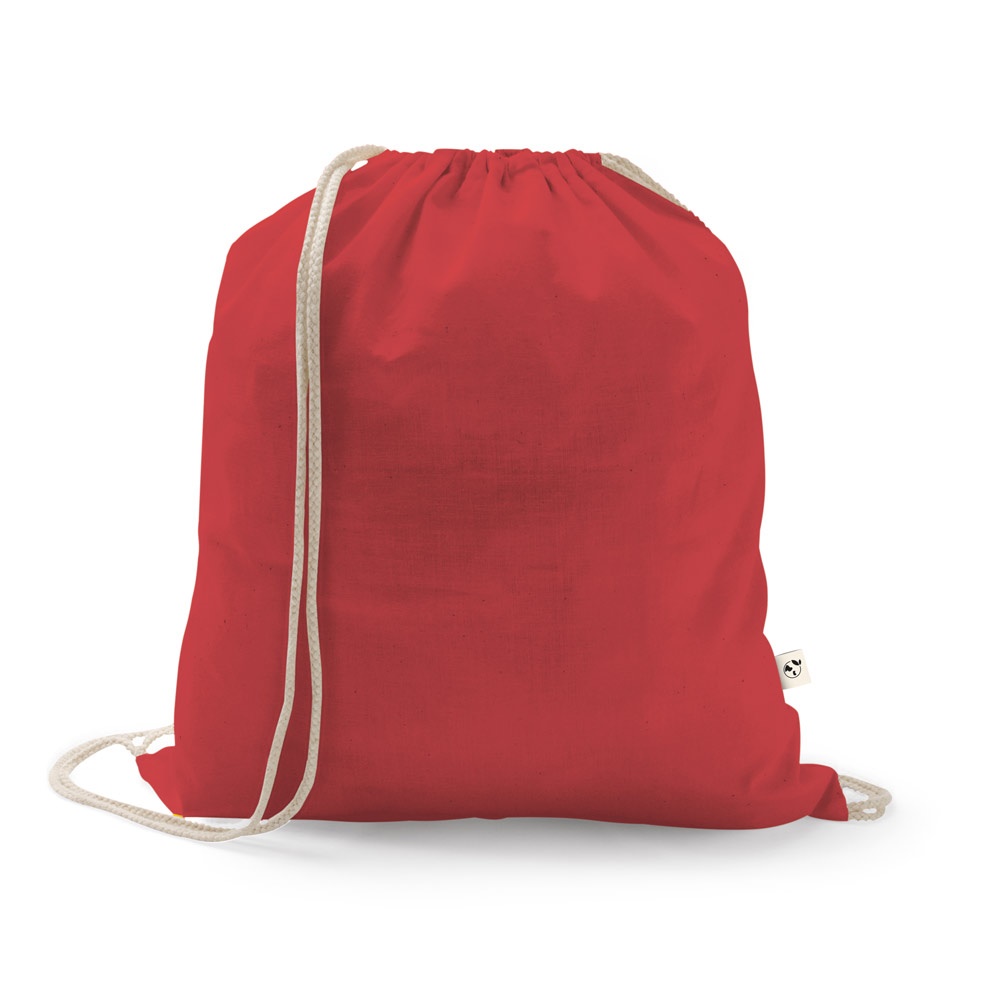 ISTANBUL. Zaino a sacca in cotone riciclato (70%), poliestere (30% rPET) (150 g/m²)