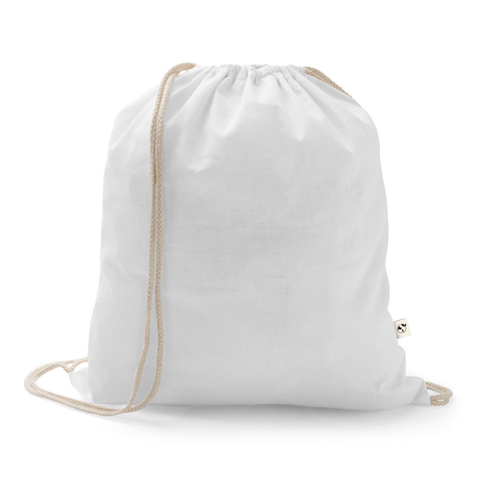 ISTANBUL. Zaino a sacca in cotone riciclato (70%), poliestere (30% rPET) (150 g/m²)