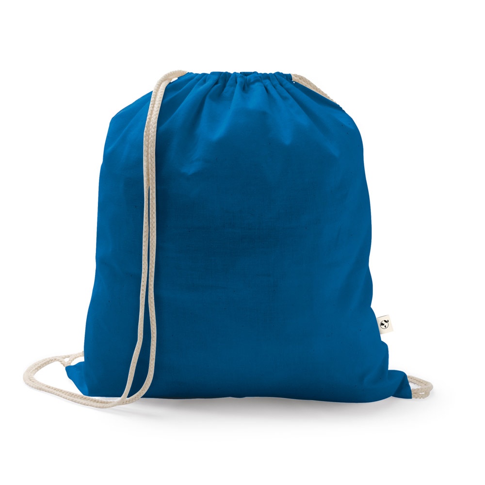 ISTANBUL. Zaino a sacca in cotone riciclato (70%), poliestere (30% rPET) (150 g/m²)