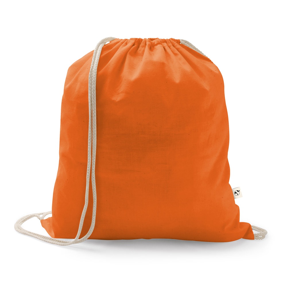 ISTANBUL. Zaino a sacca in cotone riciclato (70%), poliestere (30% rPET) (150 g/m²)