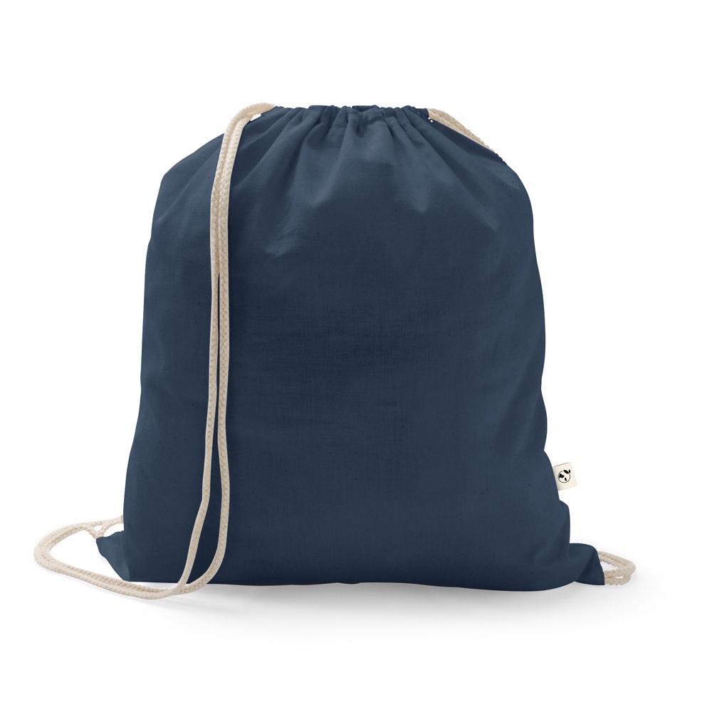 ISTANBUL. Zaino a sacca in cotone riciclato (70%), poliestere (30% rPET) (150 g/m²)