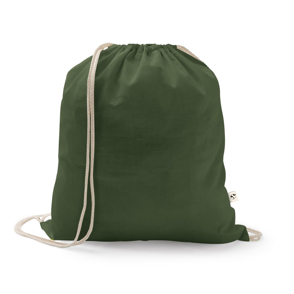 ISTANBUL. Zaino a sacca in cotone riciclato (70%), poliestere (30% rPET) (150 g/m²)