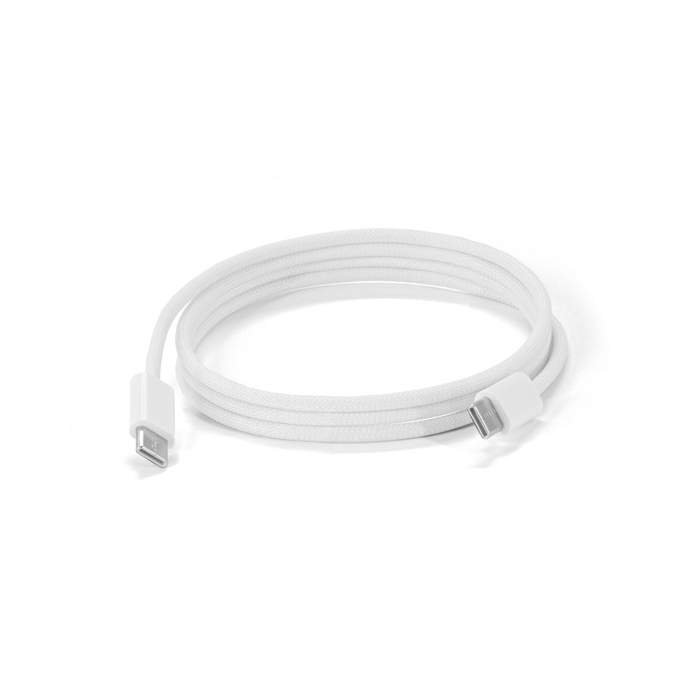 JEMISON. Cavo da USB-C a USB-C (60 W), con cordone intrecciato in poliestere, realizzato in ABS, acciaio inossidabile, alluminio e poliestere
