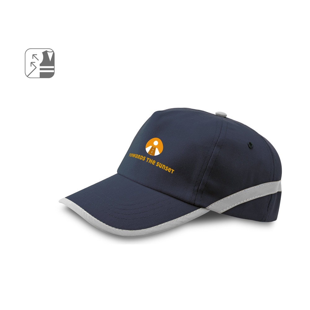 JONES. Cappellino in poliestere con elementi riflettenti