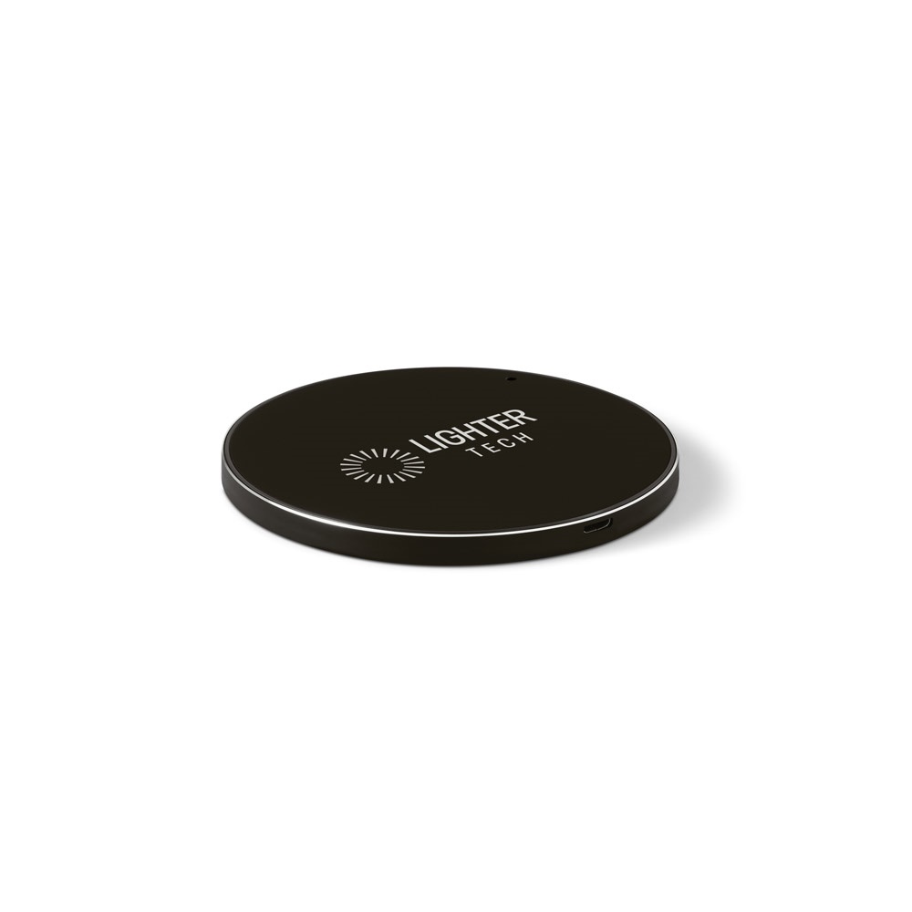 JOULE. Caricatore wireless fast 10W in ABS riciclato (100% rABS) e alluminio riciclato (100% rAL)