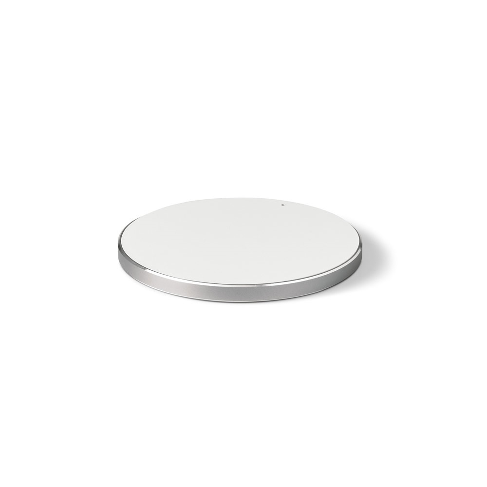 JOULE. Caricatore wireless fast 10W in ABS riciclato (100% rABS) e alluminio riciclato (100% rAL)