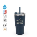 JOYNER M. Tazza da viaggio compatta in acciaio inossidabile (riciclata al 91%) con doppia parete isolata sottovuoto e finitura opaca da 600 ml