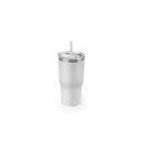 JOYNER M. Tazza da viaggio compatta in acciaio inossidabile (riciclata al 91%) con doppia parete isolata sottovuoto e finitura opaca da 600 ml