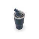 JOYNER M. Tazza da viaggio compatta in acciaio inossidabile (riciclata al 91%) con doppia parete isolata sottovuoto e finitura opaca da 600 ml