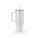 JOYNER XL. Tazza da viaggio grande in acciaio inossidabile (riciclata al 91%) con doppia parete isolata sottovuoto e finitura opaca da 1300 ml