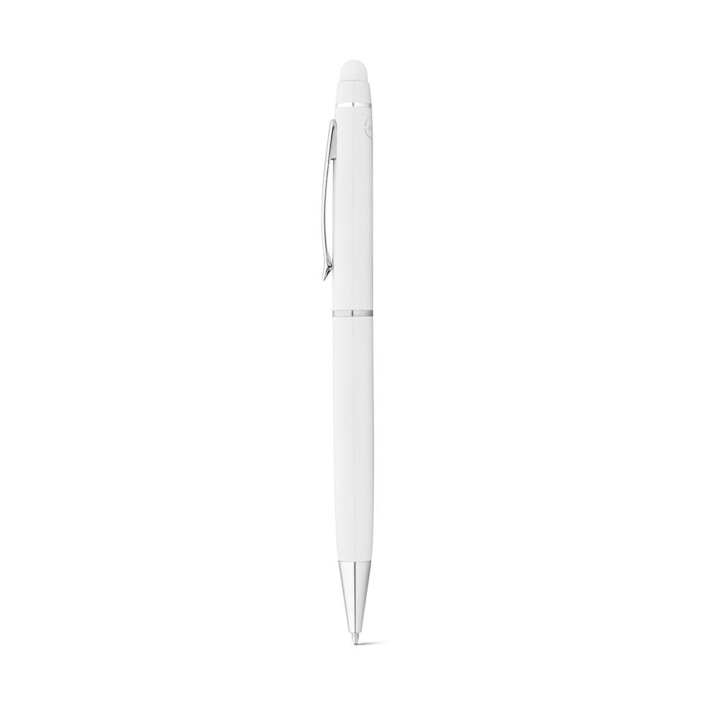 JULIE. Penna a sfera in alluminio riciclato (100% rAL) con punta touch