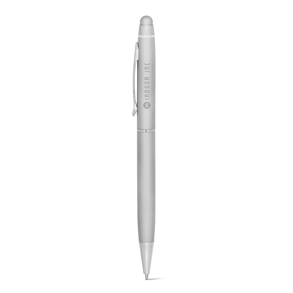 JULIE. Penna a sfera in alluminio riciclato (100% rAL) con punta touch