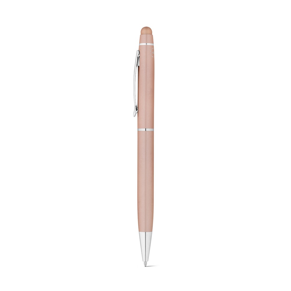 JULIE. Penna a sfera in alluminio riciclato (100% rAL) con punta touch