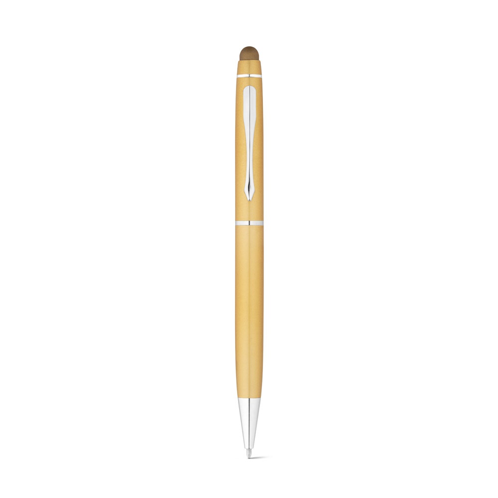 JULIE. Penna a sfera in alluminio riciclato (100% rAL) con punta touch