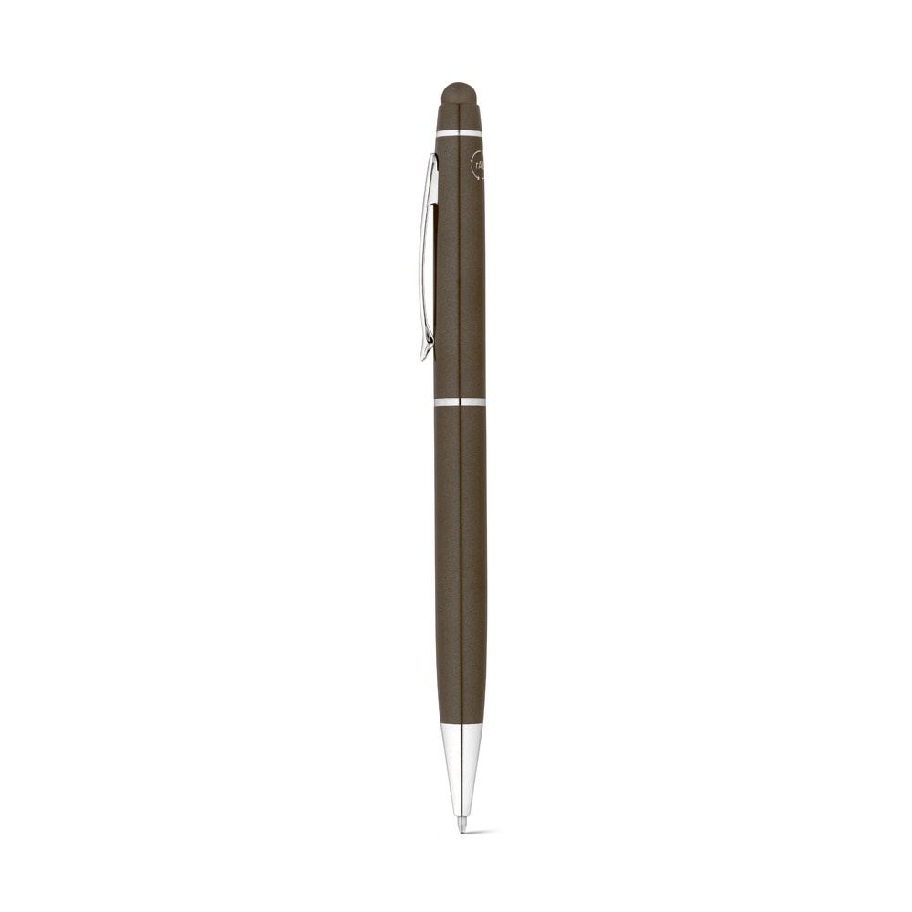 JULIE. Penna a sfera in alluminio riciclato (100% rAL) con punta touch