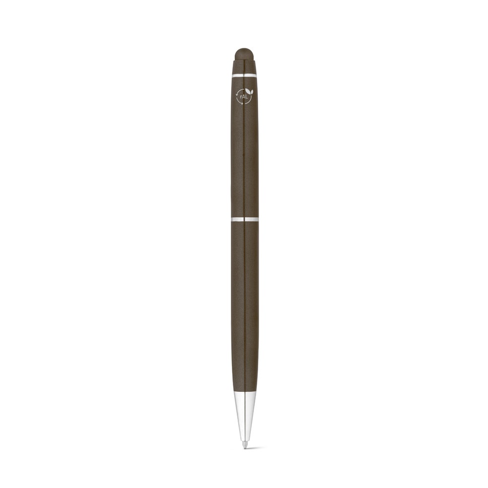 JULIE. Penna a sfera in alluminio riciclato (100% rAL) con punta touch
