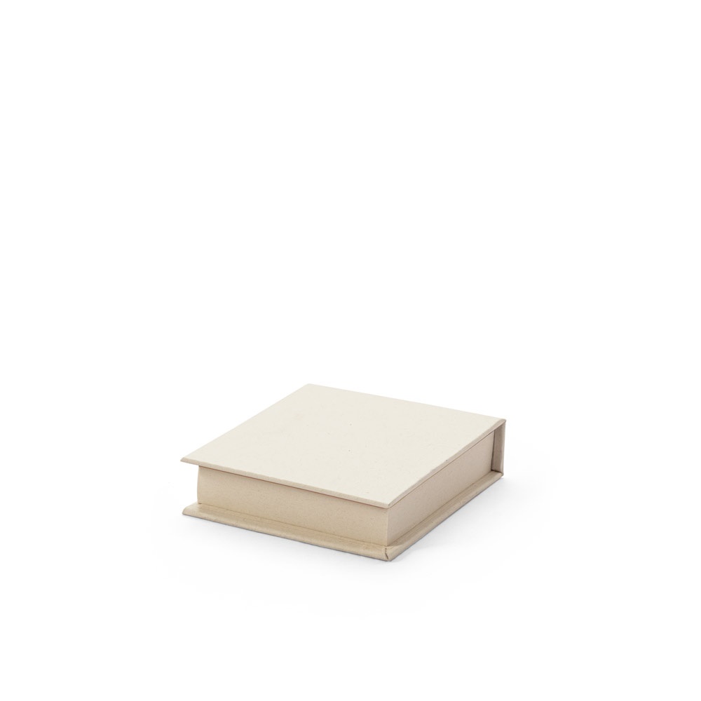 KAIRON. Set da ufficio 2 in 1, realizzato con carta riciclata al 100%, con 6 blocchi note adesivi