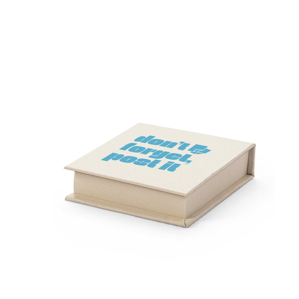 KAIRON. Set da ufficio 2 in 1, realizzato con carta riciclata al 100%, con 6 blocchi note adesivi