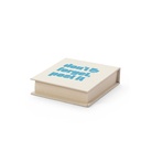 KAIRON. Set da ufficio 2 in 1, realizzato con carta riciclata al 100%, con 6 blocchi note adesivi