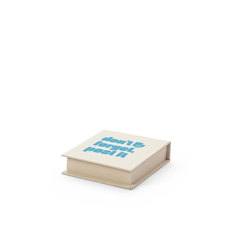 KAIRON. Set da ufficio 2 in 1, realizzato con carta riciclata al 100%, con 6 blocchi note adesivi