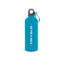 KELCE. Borraccia in acciaio inossidabile con parete singola e moschettone 550 ml