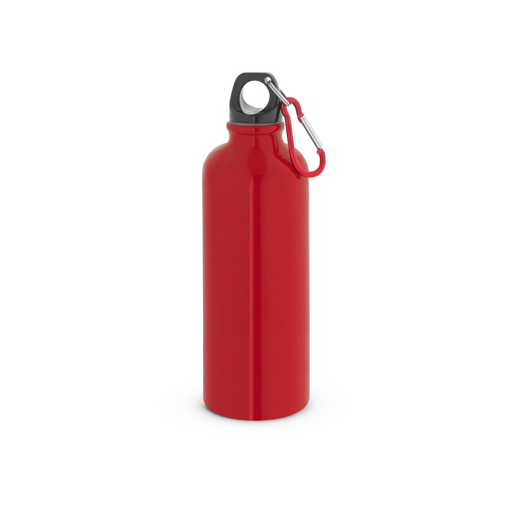 KELCE. Borraccia in acciaio inossidabile con parete singola e moschettone 550 ml