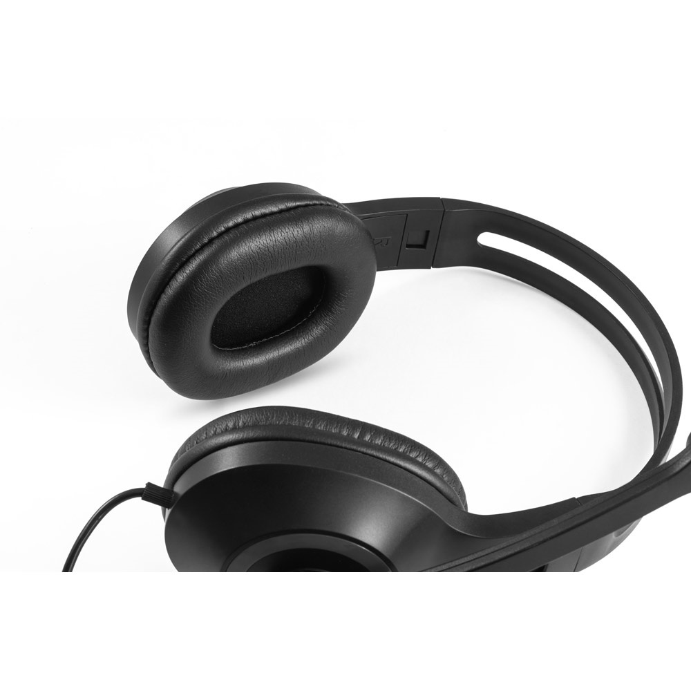 KILBY. Cuffie regolabili con microfono in ABS e PP