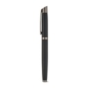 KINGSLEY. Set composto da 1 penna a sfera e 1 penna roller in alluminio, con inchiostro blu Dokumental®
