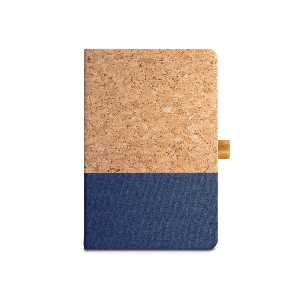 KLEE. Block notes A5 in sughero e lino con pagine a righe