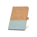 KLEE. Block notes A5 in sughero e lino con pagine a righe