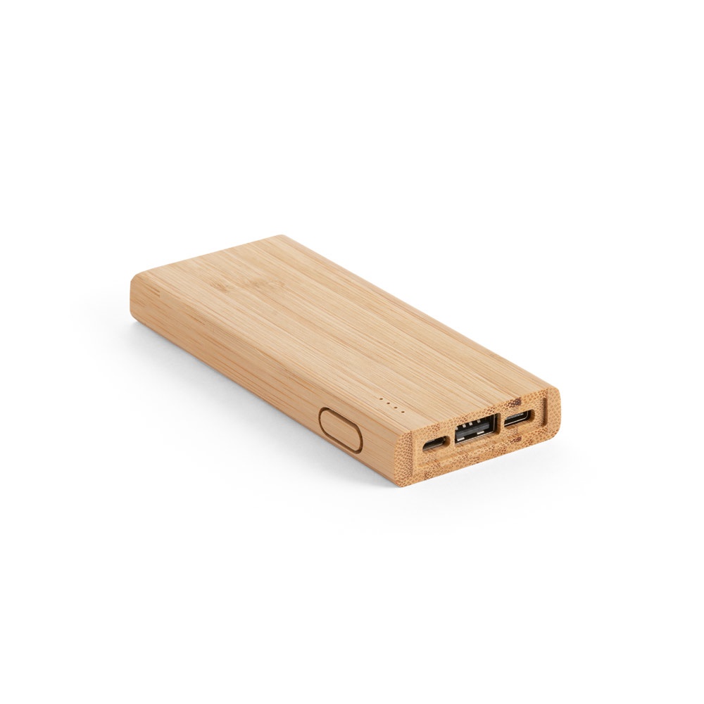 KOHN. Banca di alimentazione da 5'000 mAh in bambù