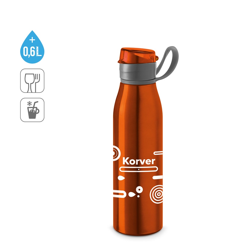 KORVER. Borraccia sportiva in alluminio 650 mL