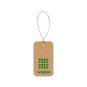 LABEL RECTANGULAR. Etichetta rettangolare realizzata in carta riciclata al 100% (700 g/m²)