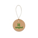 LABEL ROUND. Etichetta circolare realizzata al 100% con carta riciclata (700 g/m²)