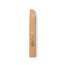 LAMONE. Set di 10 cannucce in carta kraft