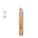 LAMONE. Set di 10 cannucce in carta kraft