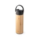 LAVER. Borraccia termica in bambù, PP e acciaio inox 440 mL