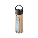 LAVER. Borraccia termica in bambù, PP e acciaio inox 440 mL