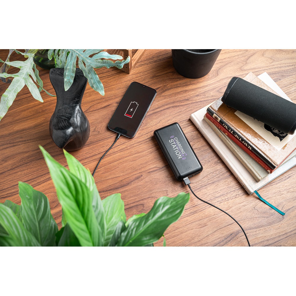LEAKEY 20. Power bank 20'000 mAh in ABS riciclato (100% rABS)
