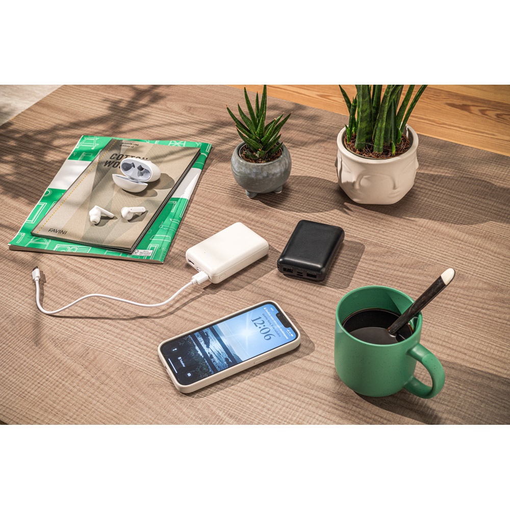LEAKEY 10. Power bank 10'000 mAh in ABS riciclato (100% rABS)